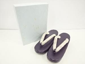 新品　未使用品　結城紬　鼻緒　草履(24センチ)